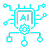 icono algoritmo de IA